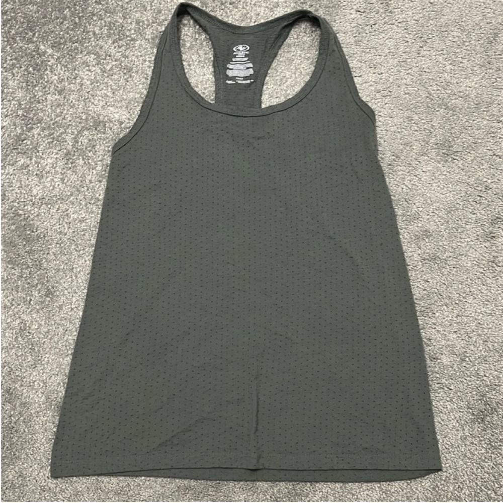 Athletic Works Women's Perforated Racerback Tank - Sage green